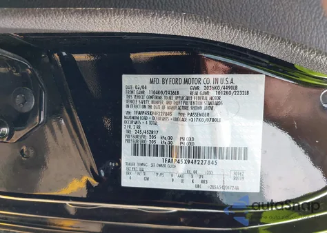 2004 Ford Mustang Gt из США, поврежденный, VIN 1FAFP45X94F227845